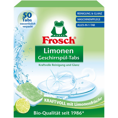 Таблетки для посудомийної машини Frosch Лимон 50 шт. (4001499947315) фото №2