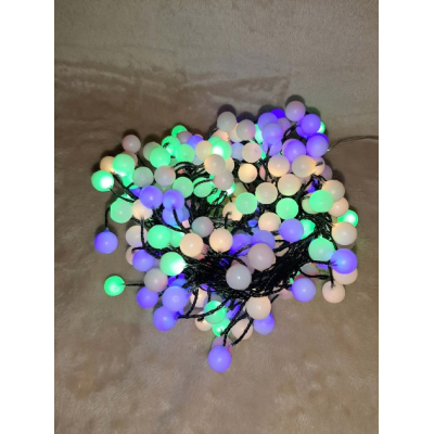 Гирлянда Luca Lighting кластер Шарики зеленая струна 8 м, RGB (8720362027188) фото №2