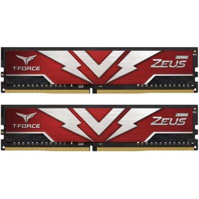 Модуль памяти для компьютера Team DDR4 16GB (2x8GB) 3200 MHz T-Force Zeus Red  (TTZD416G3200HC20DC01)