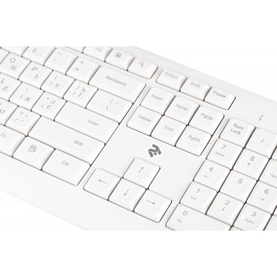 Клавіатура 2E KS220 Wireless White (-KS220WW) фото №6