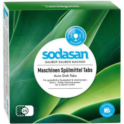 Таблетки для посудомийної машини Sodasan органические 25 шт. (4019886024280)