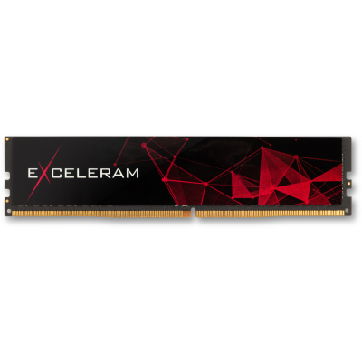 Модуль памяти для компьютера Exceleram DDR 4 8 Gb 2666 MHz Black (E408269A)