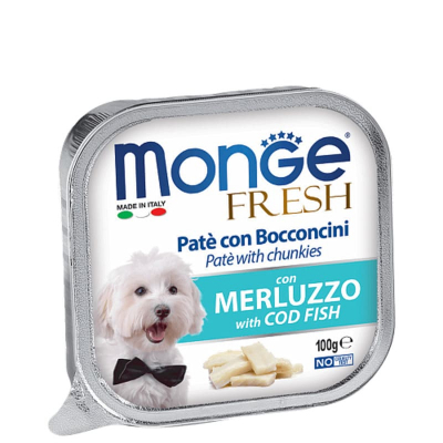 Консерва для собак Monge DOG FRESH тріска 100 г (8009470013109)