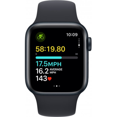 Смарт-годинник Apple Watch SE 2023 GPS 40mm Midnight Aluminium Case with Midnight Sport Band - S/M (MR9X3QP/A) фото №6