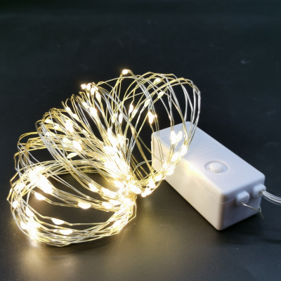 Гирлянда Novogod`ko нить на медн. провода, 100 LED, теплый белый, 10 м, 8 реж. (973785)
