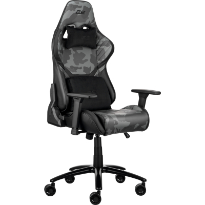 Геймерское кресло 2E Gaming Hibagon II Black/Camo (-GC-HIB-BK)