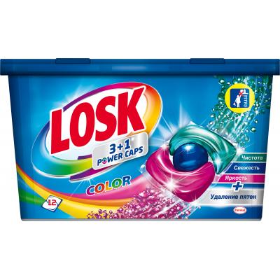 Капсули для прання Losk Трио-капсулы Колор 12 шт. (9000101502787)