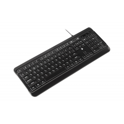 Клавиатура 2E KS120 White backlight USB Black (-KS120UB) фото №6