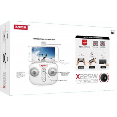 Радиоуправляемая игрушка Syma Квадрокоптер с 2,4 Ггц управлением и FPV-камерой 14,4 cм (X22SW White) фото №5