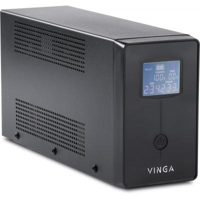 Источник бесперебойного питания Vinga LCD 2000VA metall case (VPC-2000M) фото №2