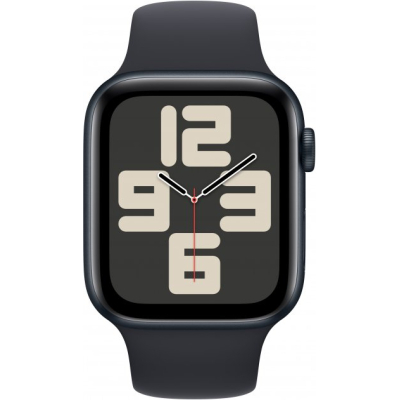 Смарт-часы Apple Watch SE 2023 GPS 44mm Midnight Aluminium Case with Midnight Sport Band - S/M (MRE73QP/A) фото №2