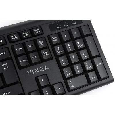 Клавіатура   мишка Vinga KBS806 Black фото №11
