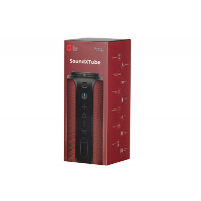 Акустическая система 2E SoundXTube TWS MP3 Wireless Waterproof Red (-BSSXTWRD) фото №3