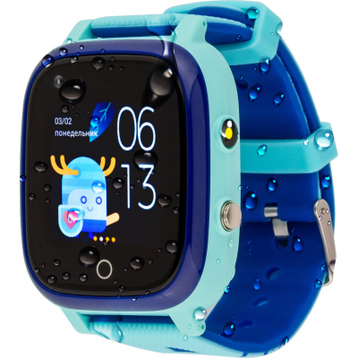 Smart годинник AmiGo GO005 4G WIFI Kids waterproof Thermometer Blue (747017) фото №5