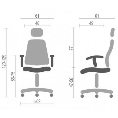 Офісне крісло АКЛАС Сиена CH SR(L) Черное (11855) фото №6