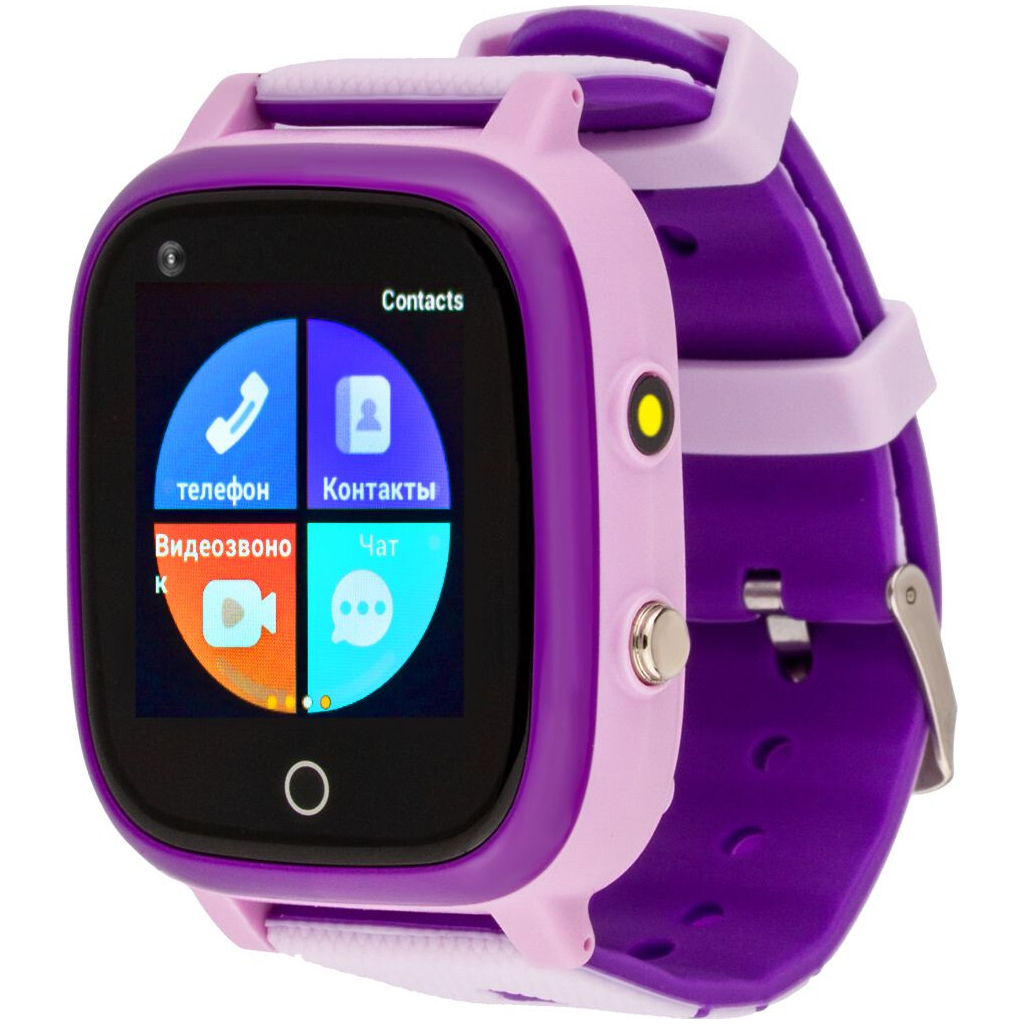 Smart годинник AmiGo GO005 4G WIFI Kids waterproof Thermometer Purple (747019)