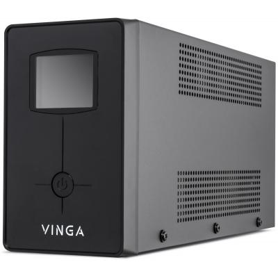 Источник бесперебойного питания Vinga LCD 600VA metal case (VPC-600M) фото №8