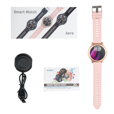 Smart годинник Globex Smart Watch Aero Gold-Pink фото №6