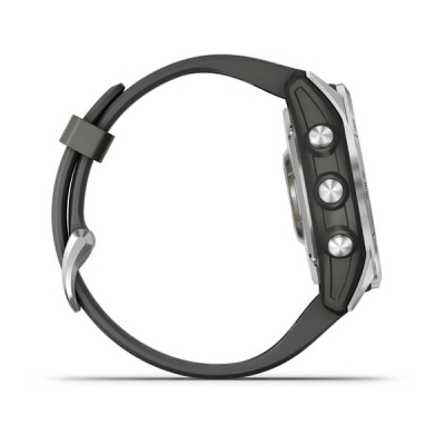 Smart годинник Garmin fenix 7S Stainless Steel w/Graphite Band, GPS (010-02539-01) фото №5