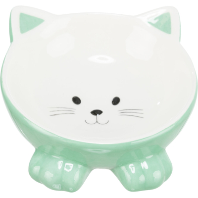 Посуд для котів Trixie Посуда для кошек  Миска керамическая в виде котика150 мл/14 см (цвета в ассортименте) (4011905248073 фото №3