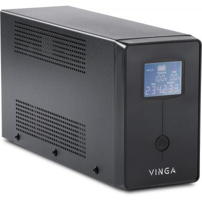 Источник бесперебойного питания Vinga LCD 800VA metal case (VPC-800M) фото №2