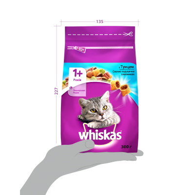 Сухий корм для котів Whiskas з тунцем 300 г (5900951304255) фото №3