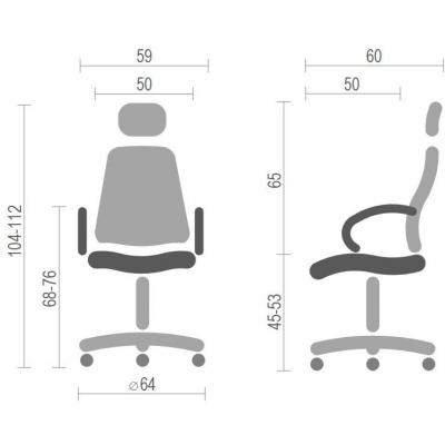 Офісне крісло АКЛАС Фиджи NEW CH TILT Черное (20785) фото №4