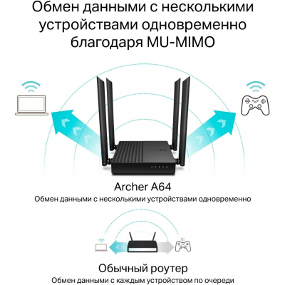 Маршрутизатор TP-Link ARCHER A64 (ARCHER-A64) фото №5