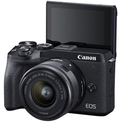Цифрова фотокамера Canon EOS M6 Mark II   15-45 IS STM   EVF Kit Black (3611C053) фото №5
