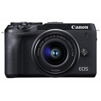 Цифровая фотокамера Canon EOS M6 Mark II   15-45 IS STM   EVF Kit Black (3611C053) фото №6