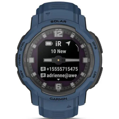 Smart часы Garmin Instinct Crossover Solar, Tidal Blue, GPS (010-02730-02) фото №11