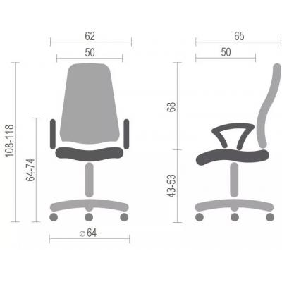 Офісне крісло АКЛАС Гилмор FX CH TILT Красное (14164) фото №4