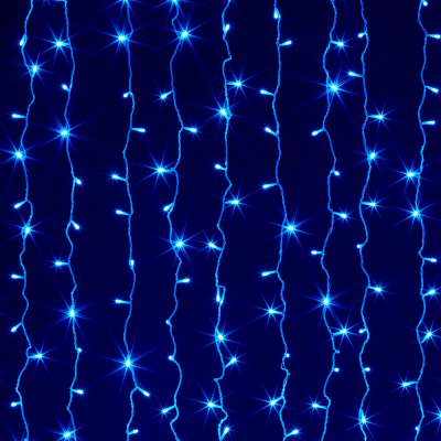 Гирлянда Colorway штора водопад 3x3м 300LED 220V синяя (CW-GW-300L33VWFBL) фото №4