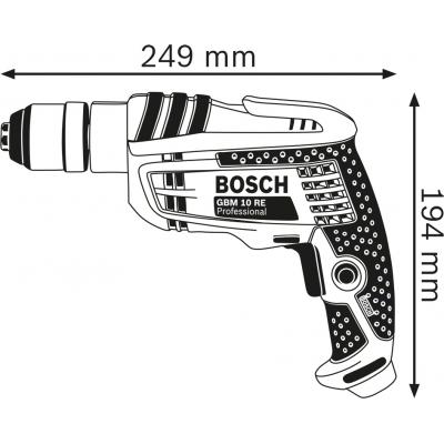 Дрель Bosch GBM 10 RE (0.601.473.600) фото №3
