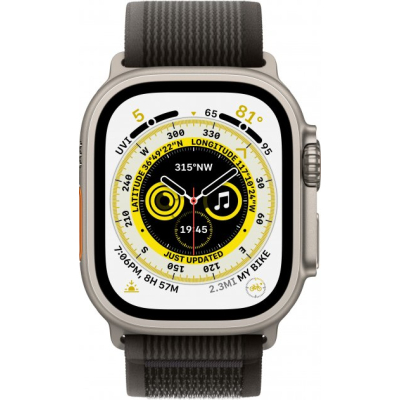 Smart часы Apple Watch Ultra GPS   Cellular, 49mm Titanium Case with Black/Gray Trail Loop -M/L (MQFX3UL/ фото №3