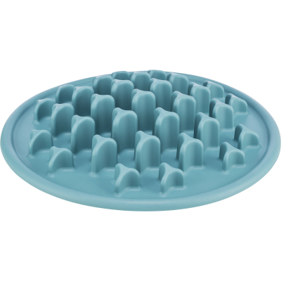 Посуд для котів Trixie Посуда для кошек  Коврик Pillars Медленное кормление d 35 см (голубой) (4011905250380)