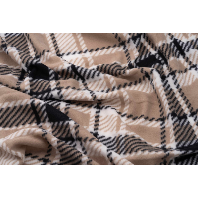 Плед Ardesto Fleece клітинка коричнева 130х160 см (ART0703PB) фото №5