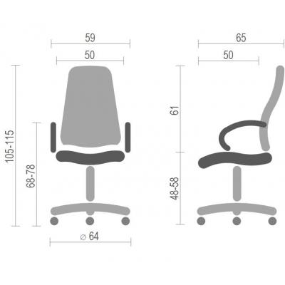 Офісне крісло АКЛАС Кап FX СН TILT Оранжевое (09905) фото №6