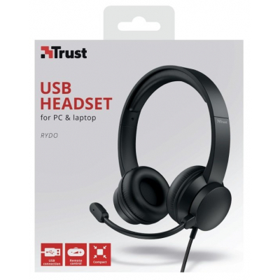 Навушники Trust Rydo On-Ear USB Headset Black (24133) фото №8